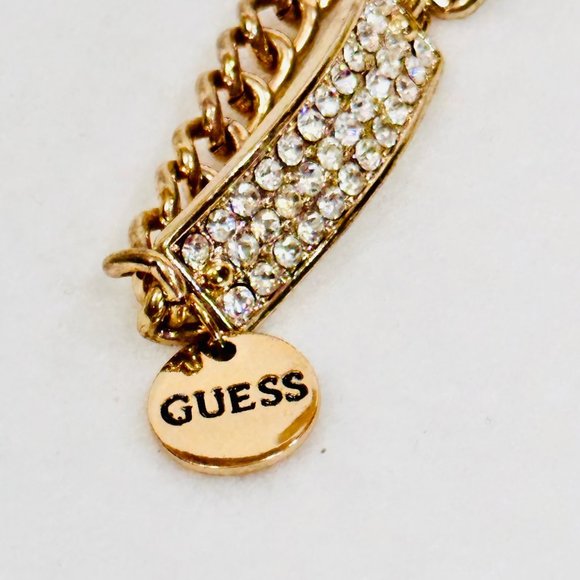 Guess Bar & Link Rhinestone Bracelet w/Toggle - Small - Picture 4 of 6